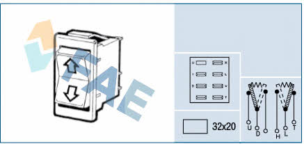 FAE 64180 Power window button 64180: Buy near me in Poland at 2407.PL - Good price!