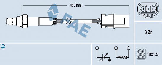 FAE 77122 Lambda sensor 77122: Buy near me at 2407.PL in Poland at an Affordable price!