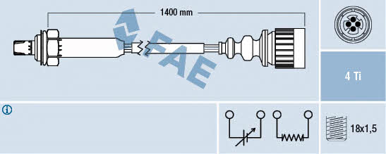 FAE 77186 Lambda sensor 77186: Buy near me in Poland at 2407.PL - Good price!