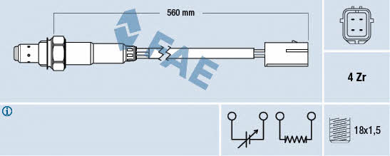 FAE 77196 Lambda sensor 77196: Buy near me in Poland at 2407.PL - Good price!