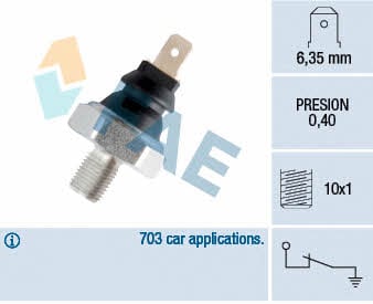 FAE 11070 Oil pressure sensor 11070: Buy near me in Poland at 2407.PL - Good price!