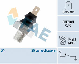 FAE 11320 Oil pressure sensor 11320: Buy near me at 2407.PL in Poland at an Affordable price!