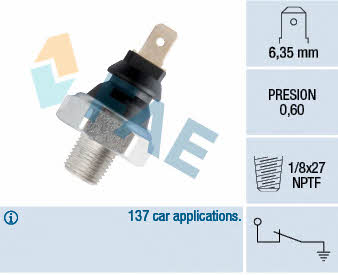 FAE 11420 Oil pressure sensor 11420: Buy near me in Poland at 2407.PL - Good price!
