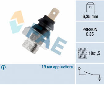 FAE 11620 Oil pressure sensor 11620: Buy near me in Poland at 2407.PL - Good price!