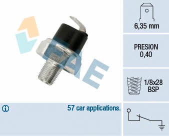 FAE 11730 Oil pressure sensor 11730: Buy near me in Poland at 2407.PL - Good price!