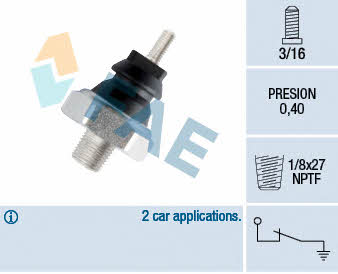 FAE 12180 Oil pressure sensor 12180: Buy near me in Poland at 2407.PL - Good price!