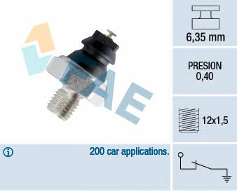 FAE 12200 Oil pressure sensor 12200: Buy near me in Poland at 2407.PL - Good price!
