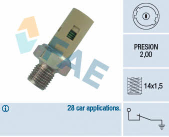 FAE 12360 Oil pressure sensor 12360: Buy near me in Poland at 2407.PL - Good price!