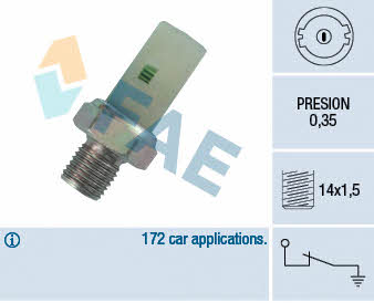 FAE 12370 Oil pressure sensor 12370: Buy near me in Poland at 2407.PL - Good price!