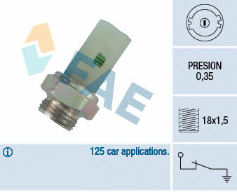 FAE 12380 Oil pressure sensor 12380: Buy near me in Poland at 2407.PL - Good price!