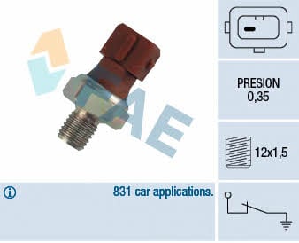 FAE 12410 Oil pressure sensor 12410: Buy near me in Poland at 2407.PL - Good price!