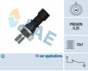 FAE 12438 Oil pressure sensor 12438: Buy near me in Poland at 2407.PL - Good price!