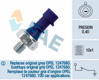 FAE 12439 Oil pressure sensor 12439: Buy near me in Poland at 2407.PL - Good price!