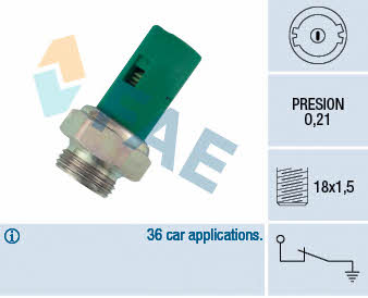 FAE 12490 Oil pressure sensor 12490: Buy near me in Poland at 2407.PL - Good price!