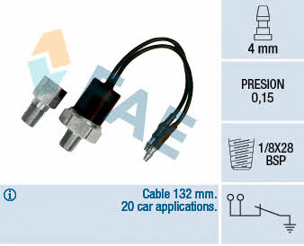 FAE 12540 Oil pressure sensor 12540: Buy near me in Poland at 2407.PL - Good price!
