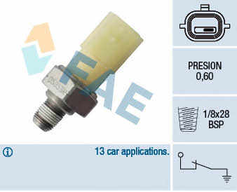 FAE 12698 Oil pressure sensor 12698: Buy near me in Poland at 2407.PL - Good price!