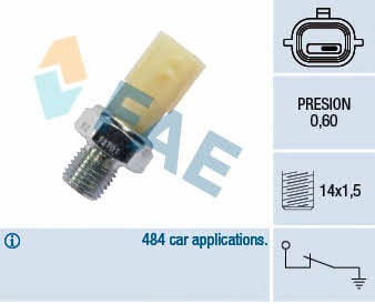 FAE 12701 Oil pressure sensor 12701: Buy near me in Poland at 2407.PL - Good price!