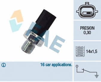 FAE 12703 Oil pressure sensor 12703: Buy near me in Poland at 2407.PL - Good price!