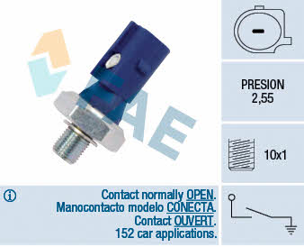 FAE 12875 Oil pressure sensor 12875: Buy near me in Poland at 2407.PL - Good price!