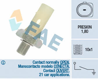 FAE 12883 Oil pressure sensor 12883: Buy near me in Poland at 2407.PL - Good price!