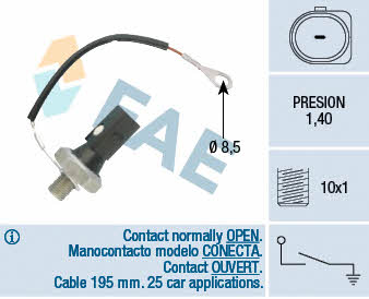 FAE 12895 Oil pressure sensor 12895: Buy near me in Poland at 2407.PL - Good price!