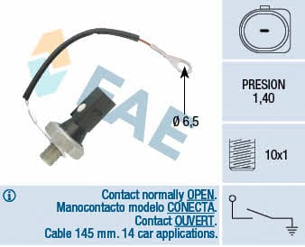 FAE 12896 Oil pressure sensor 12896: Buy near me at 2407.PL in Poland at an Affordable price!