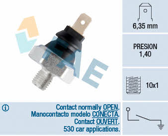 FAE 12900 Oil pressure sensor 12900: Buy near me in Poland at 2407.PL - Good price!