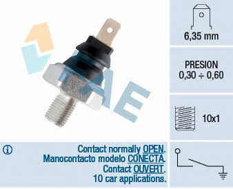 FAE 12970 Oil pressure sensor 12970: Buy near me in Poland at 2407.PL - Good price!
