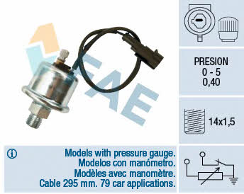 FAE 14010 Oil pressure sensor 14010: Buy near me in Poland at 2407.PL - Good price!