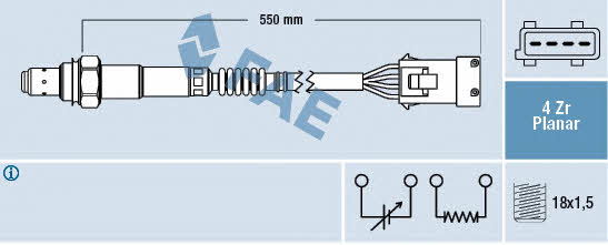 FAE 77411 Lambda sensor 77411: Buy near me at 2407.PL in Poland at an Affordable price!