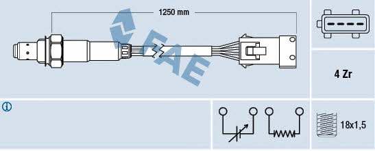 FAE 77434 Lambda sensor 77434: Buy near me in Poland at 2407.PL - Good price!