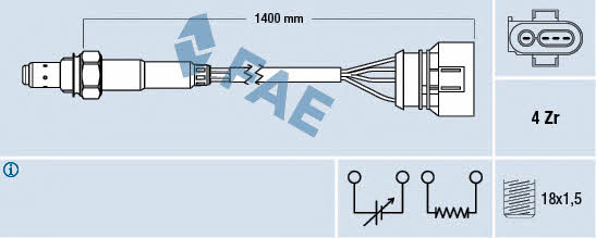 FAE 77461 Lambda sensor 77461: Buy near me in Poland at 2407.PL - Good price!