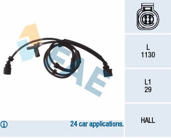 FAE 78029 Czujnik ABS 78029: Atrakcyjna cena w Polsce na 2407.PL - Zamów teraz!