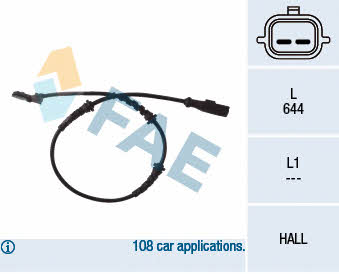 FAE 78055 Sensor ABS 78055: Buy near me in Poland at 2407.PL - Good price!