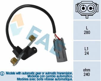 FAE 79022 Crankshaft position sensor 79022: Buy near me in Poland at 2407.PL - Good price!