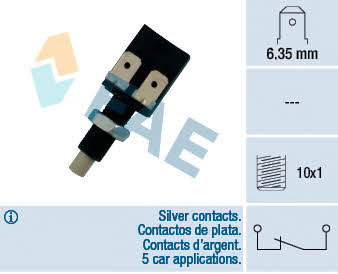 FAE 24081 Brake light switch 24081: Buy near me in Poland at 2407.PL - Good price!