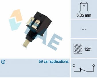 FAE 24130 Brake light switch 24130: Buy near me at 2407.PL in Poland at an Affordable price!
