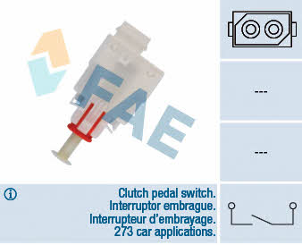 FAE 24465 Clutch pedal position sensor 24465: Buy near me in Poland at 2407.PL - Good price!