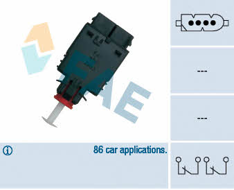 FAE 24530 Brake light switch 24530: Buy near me in Poland at 2407.PL - Good price!