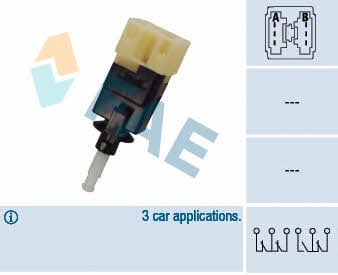 FAE 24595 Brake light switch 24595: Buy near me in Poland at 2407.PL - Good price!
