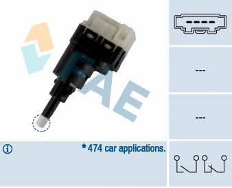 FAE 24761 Brake light switch 24761: Buy near me in Poland at 2407.PL - Good price!