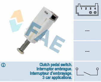 FAE 24791 Clutch pedal position sensor 24791: Buy near me in Poland at 2407.PL - Good price!