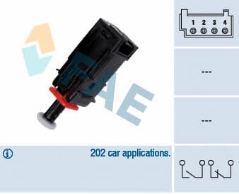 FAE 24795 Brake light switch 24795: Buy near me in Poland at 2407.PL - Good price!