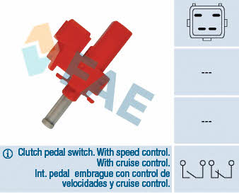 FAE 24835 Switch, clutch control (cruise control) 24835: Buy near me in Poland at 2407.PL - Good price!