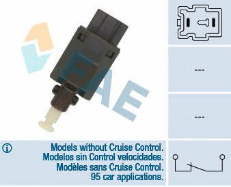 FAE 24851 Brake light switch 24851: Buy near me in Poland at 2407.PL - Good price!