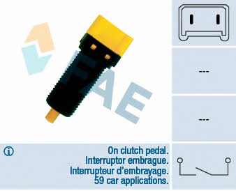 FAE 24860 Clutch pedal position sensor 24860: Buy near me in Poland at 2407.PL - Good price!