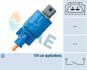 FAE 24889 Clutch pedal position sensor 24889: Buy near me in Poland at 2407.PL - Good price!