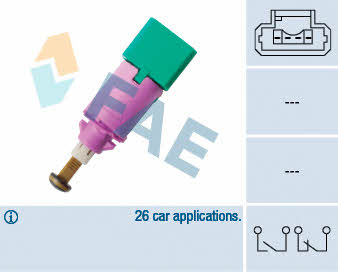 FAE 24904 Brake light switch 24904: Buy near me at 2407.PL in Poland at an Affordable price!