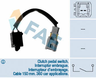FAE 24907 Clutch pedal position sensor 24907: Buy near me in Poland at 2407.PL - Good price!