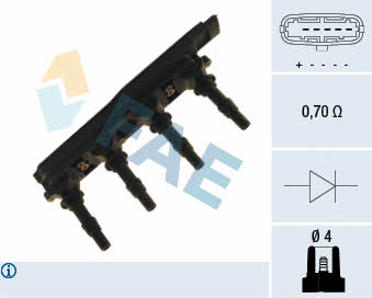 FAE 80224 Ignition coil 80224: Buy near me in Poland at 2407.PL - Good price!